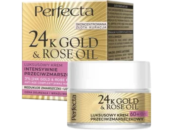 Zdjęcie produktu PERFECTA 24K Gold & Rose Oil luksusowy krem intensywnie przeciwzmarszczkowy 60+