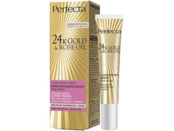 Zdjęcie produktu Perfecta 24K Gold & Rose Oil luksusowy krem przeciwzmarszczkowy pod oczy