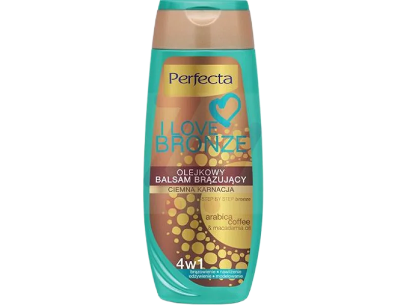 Perfecta I Love Bronze olejkowy brązujący ciemna karnacja, balsam
