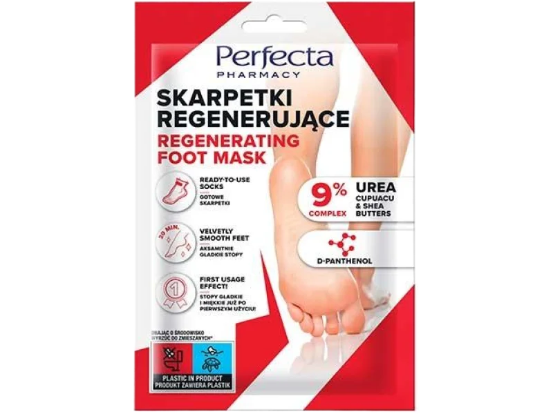 Perfecta regenerujące skarpetki – zabieg, maska