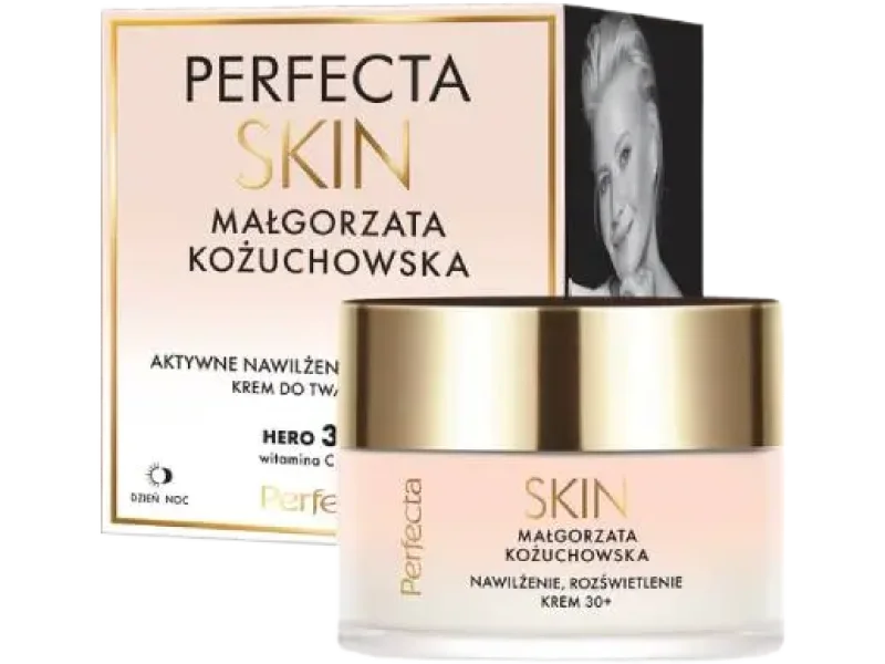 Perfecta Skin Małgorzata Kożuchowska nawilżająco-rozświetlający na dzień i na noc 30+, krem