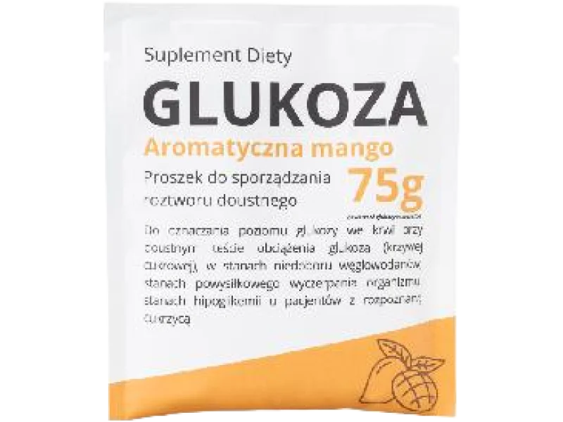 Pharma Dot glukoza aromatyczna mango, proszek do sporządzania roztworu doustnego