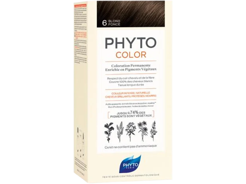PHYTO COLOR, 6 ciemny blond, farba