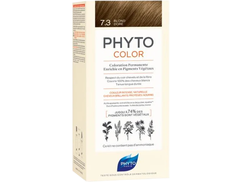 PHYTO COLOR Farba do włosów, 7.3 złoty blond