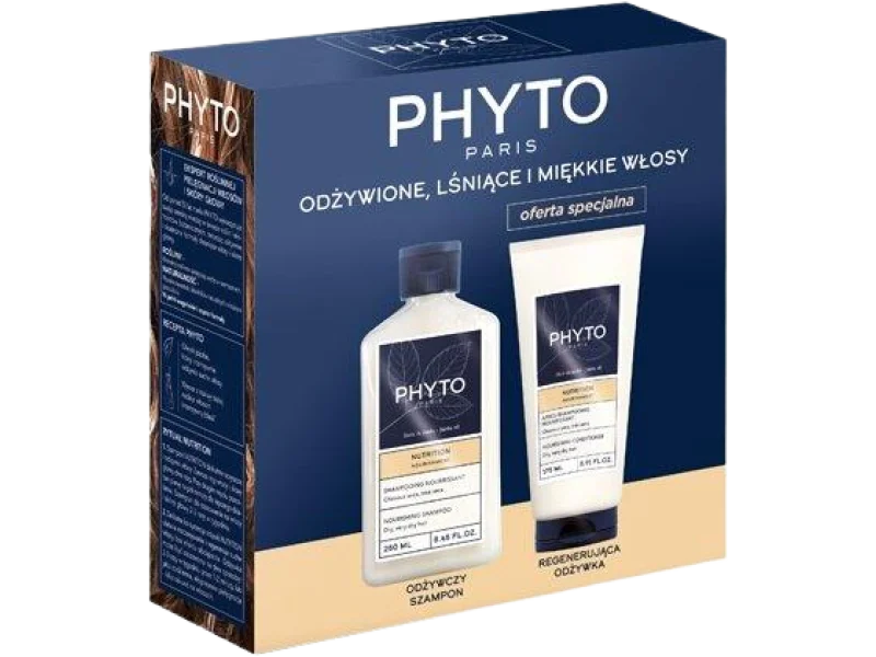 Phyto Nutrition zestaw szampon odżywczy z olejkiem jojoba + odżywka regenerująca z olejkiem jojoba, szampon + odżywka