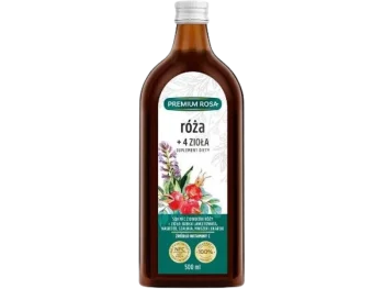 Zdjęcie produktu Premium Rosa Sok dzika róża + 4 zioła