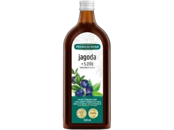 Zdjęcie produktu Premium Rosa Sok Jagoda + 5 ziół, płyn doustny