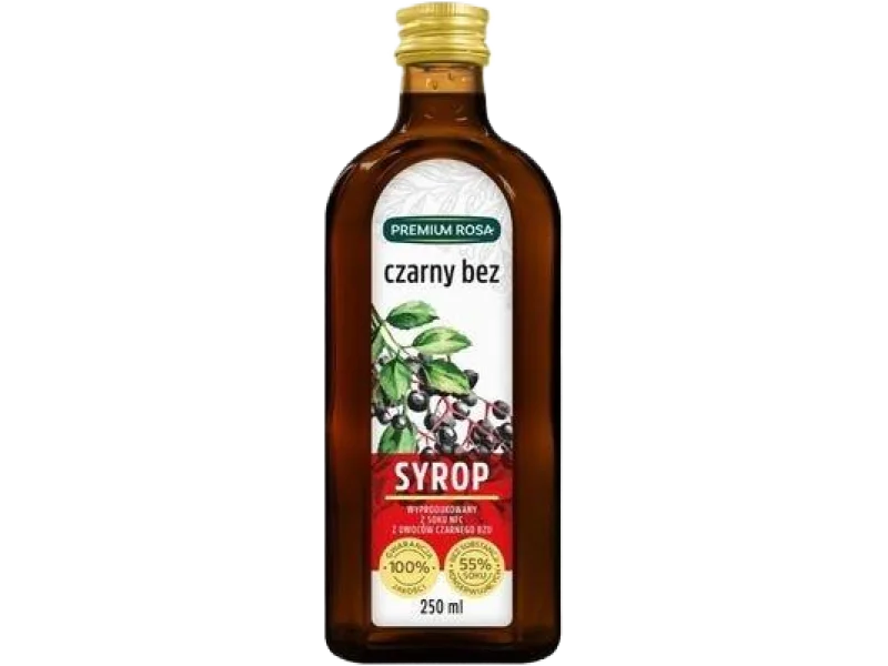Premium Rosa z czarnego bzu, syrop