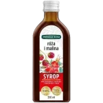 Premium Rosa z soków NFC z owoców róży i malin, syrop
