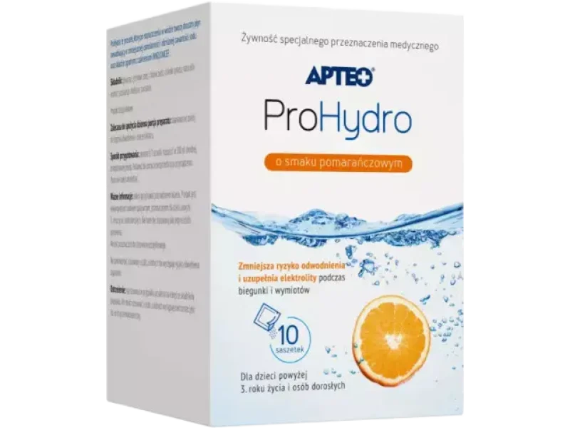 ProHydro Apteo, smak pomarańczowy, proszek do sporządzania roztworu doustnego
