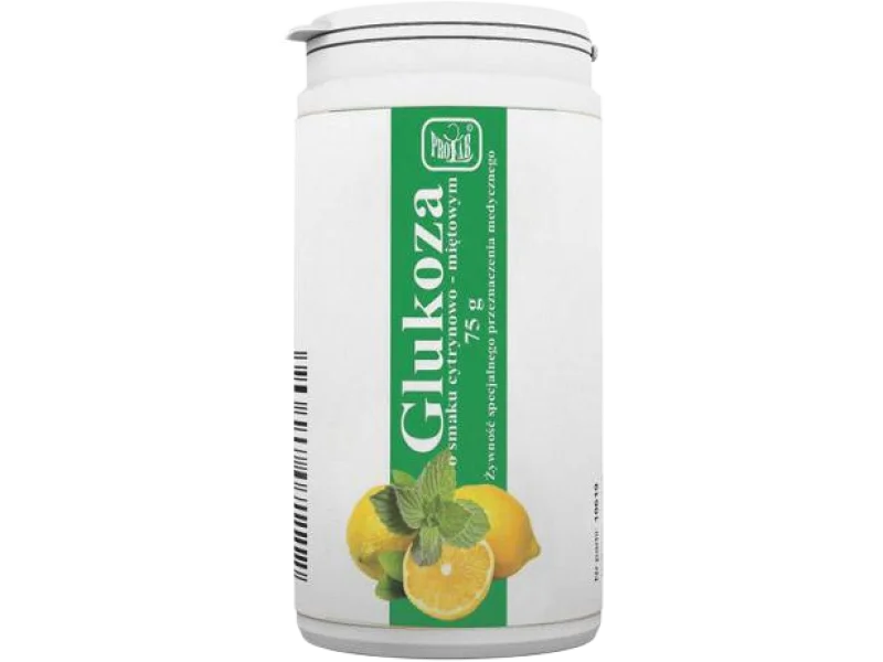 Prolab glukoza, smak cytrynowo-miętowy, proszek do sporządzania roztworu doustnego
