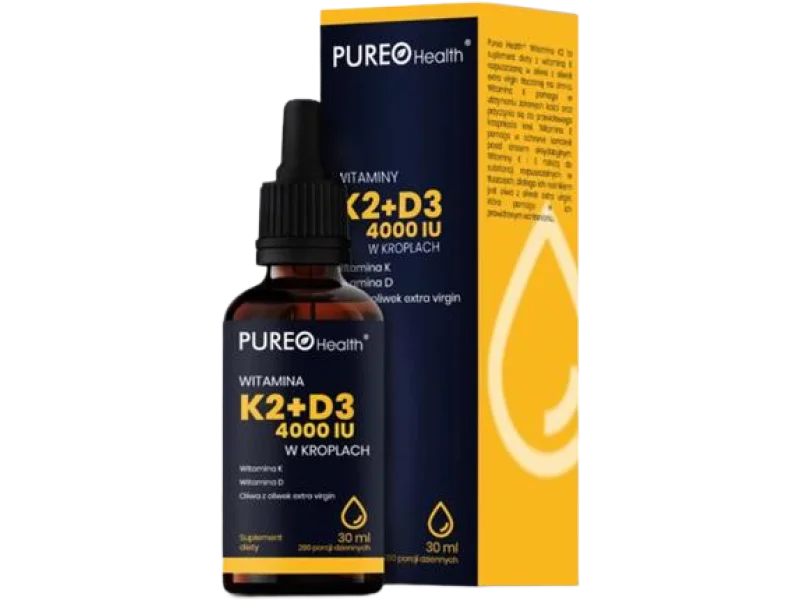 PUREO Health witaminy K2+D3, krople