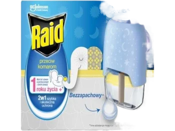 Zdjęcie produktu Raid Family elektrofumigator z płynem owadobójczym przeciw komarom