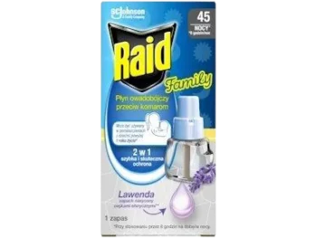 Zdjęcie produktu Raid Family owadobójczy przeciw komarom, lawenda, płyn