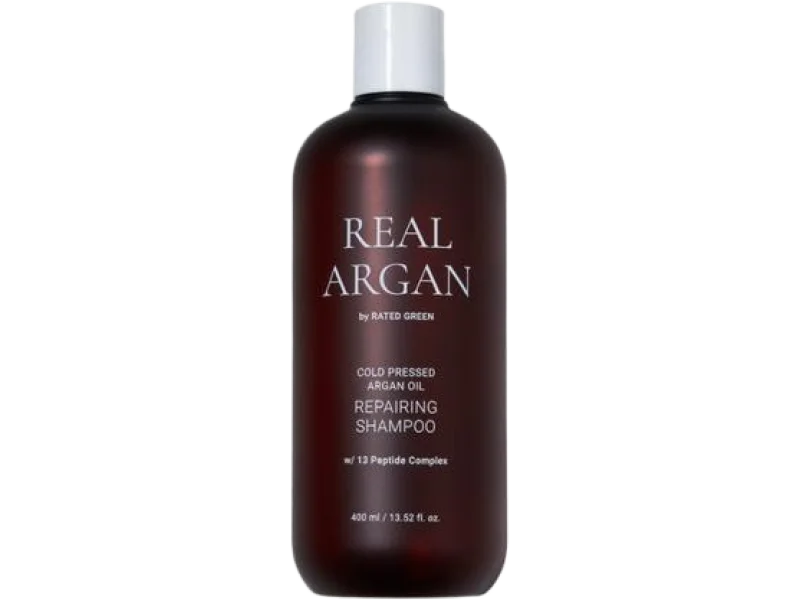 Rated Green REAL ARGAN odbudowujący do włosów suchych i zniszczonych, szampon