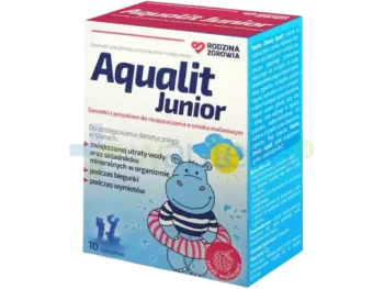 Zdjęcie produktu Rodzina Zdrowia Aqualit Junior, smak malinowy, proszek doustny