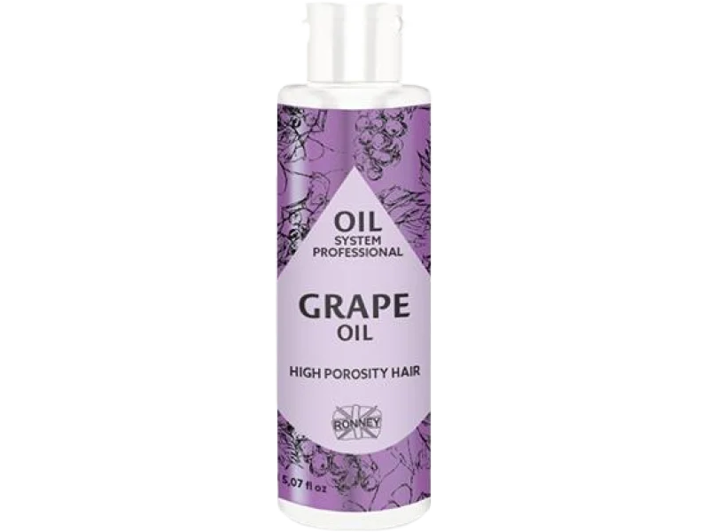 RONNEY Professional Oil System olej grape, włosy wysokoporowate, olejek