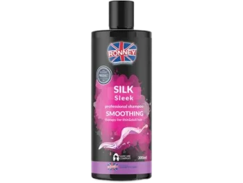Zdjęcie produktu RONNEY Professional Shampoo Smoothing Silk Sleek wygładzający do włosów cienkich i matowych, szampon