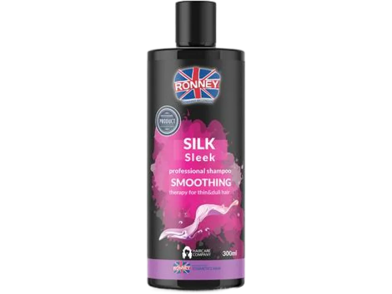 RONNEY Professional Shampoo Smoothing Silk Sleek wygładzający do włosów cienkich i matowych, szampon