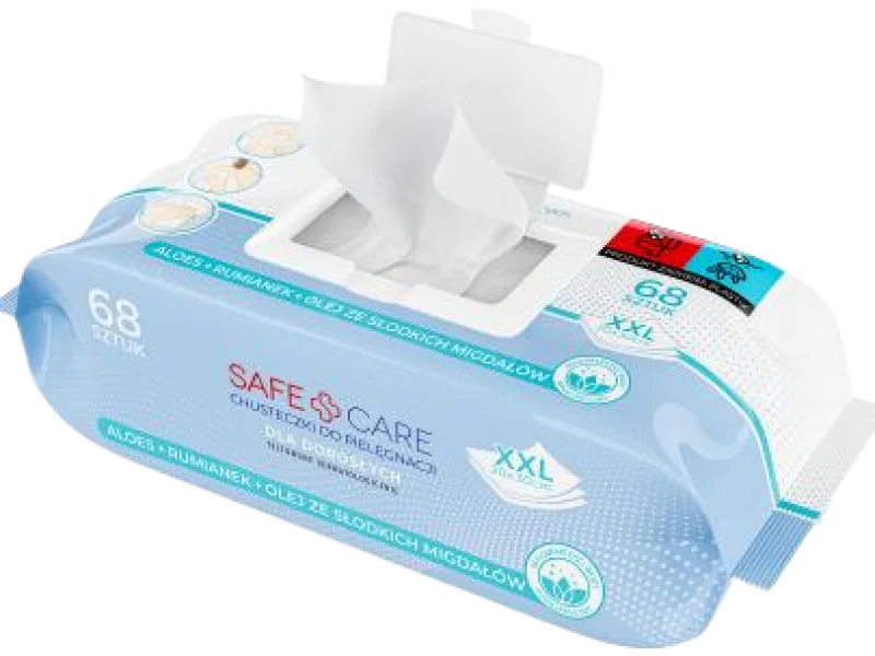 Safe&Care do pielęgnacji dla dorosłych, rozmiar XXL, chusteczki