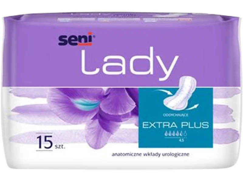 Seni Lady Extra Plus anatomiczne, wkładki urologiczne