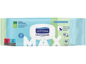 Septona Dermasoft Max chusteczki nawilżane z ekstraktem z bawełny i gliceryną