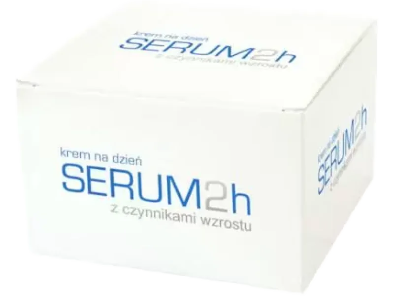Serum 2h z czynnikami wzrostu z proteinami pereł i kawioru na dzień, krem