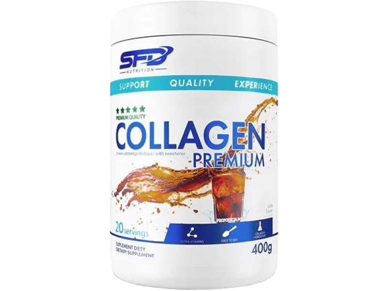 SFD Collagen Premium, smak cola, proszek