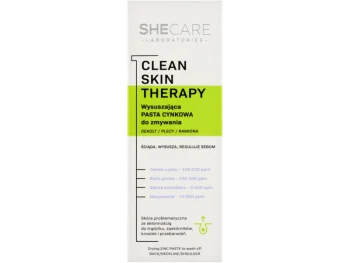 Zdjęcie produktu SheCare Laboratories Clean Skin Therapy, pasta wysuszająca do zmywania cynkowa