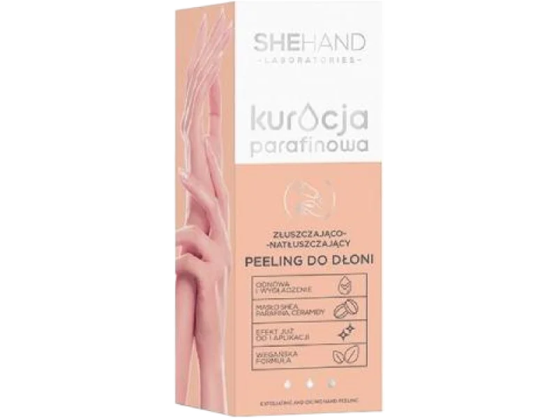 SheHand – kuracja parafinowa złuszczająco-natłuszczający peeling do skóry dłoni