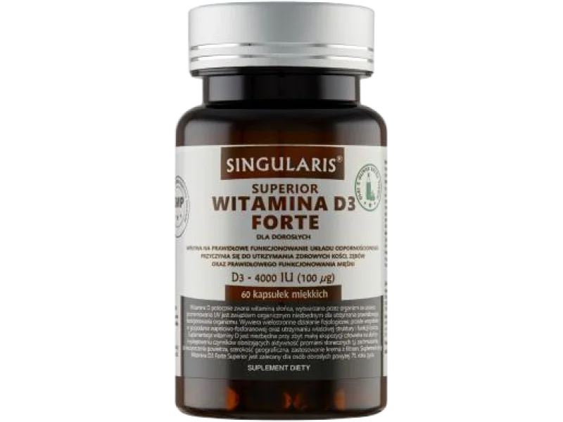 Singularis Superior witamina D3 Forte, kapsułki miękkie, 100 µg