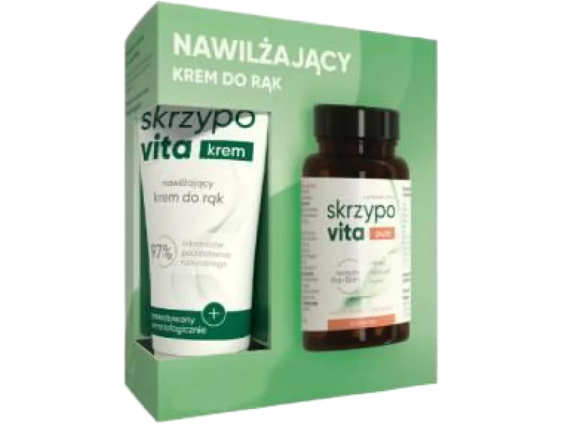 Skrzypovita Pure + Skrzypovita krem nawilżający do rąk, zestaw