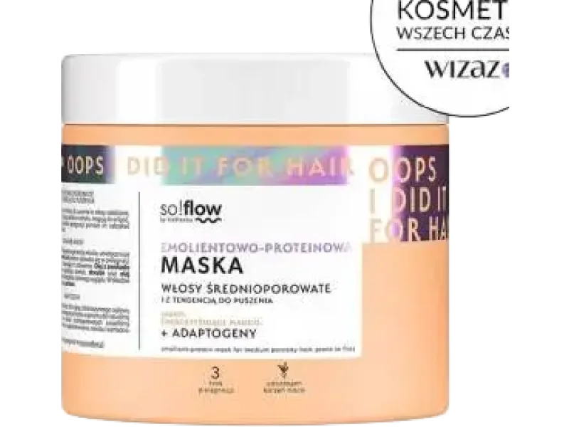 So!Flow maska do włosów średnioporowatych emolientowo-proteinowa