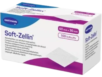 Zdjęcie produktu Soft-Zellin, nasączone alkoholem, waciki