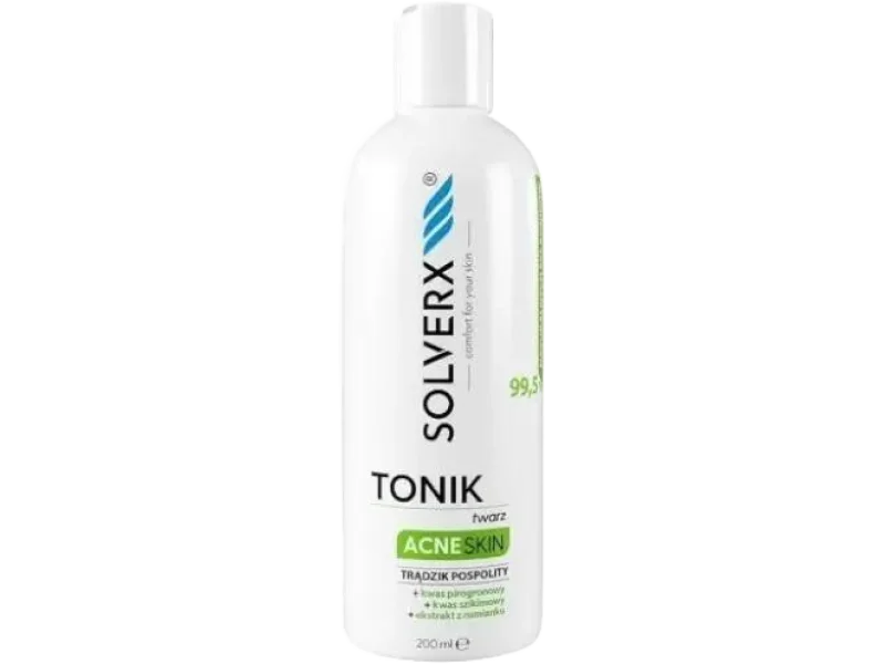 Solverx Acne Skin tonik do twarzy na trądzik pospolity