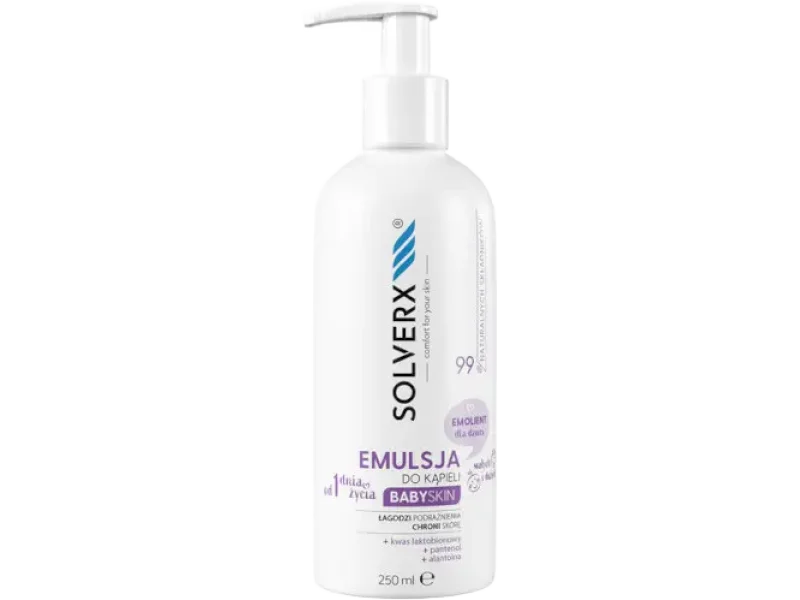 Solverx Baby Skin emulsja do kąpieli, emulsja na skórę