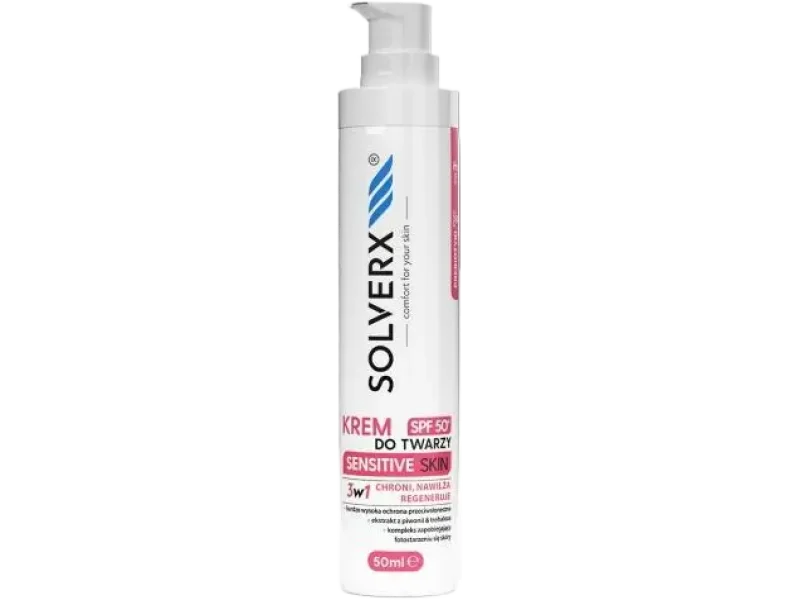 Solverx Sensitive Skin krem do twarzy 3w1