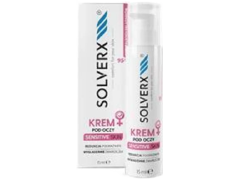 SOLVERX Sensitive Skin pod oczy, krem