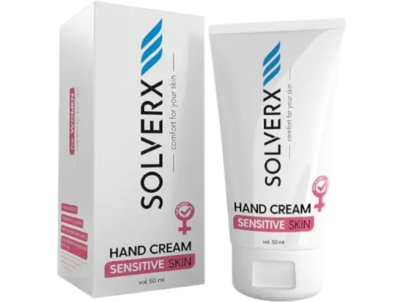 Solverx Sensitive Skin Woman do rąk i paznokci dla kobiet do skóry wrażliwej, krem