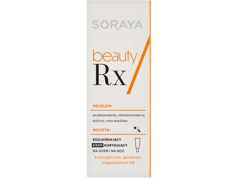 Soraya Beauty Rx, rozjaśniający korygujący na przebarwienia, krem