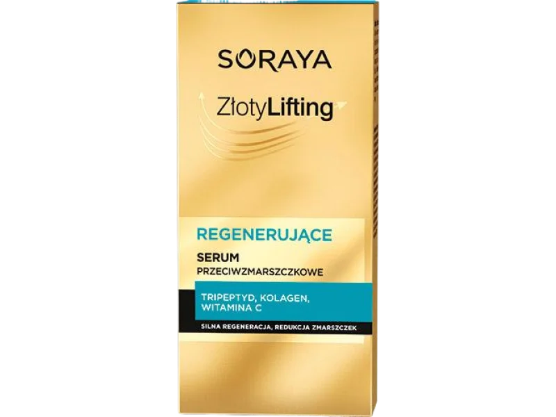 SORAYA Złoty Lifting, regenerujące przeciwzmarszczkowe 60+, serum