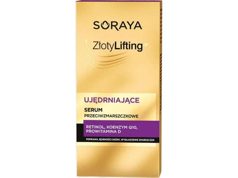 SORAYA Złoty Lifting, ujędrniające serum przeciwzmarszczkowe 50+