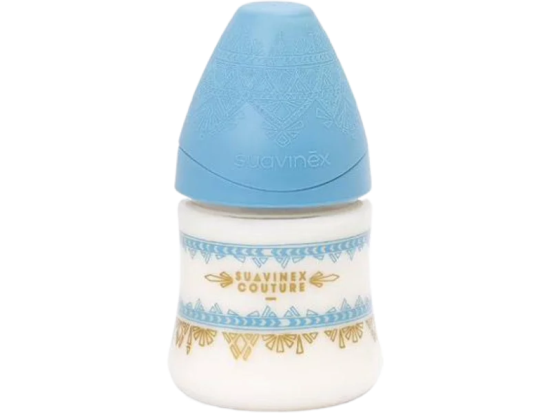 Suavinex Premium Silicone, butelka do karmienia z silikonowym smoczkiem