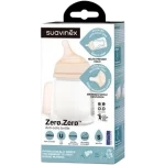 Suavinex Zero Zero butelka antykolkowa ze smoczkiem o wolnym przepływie