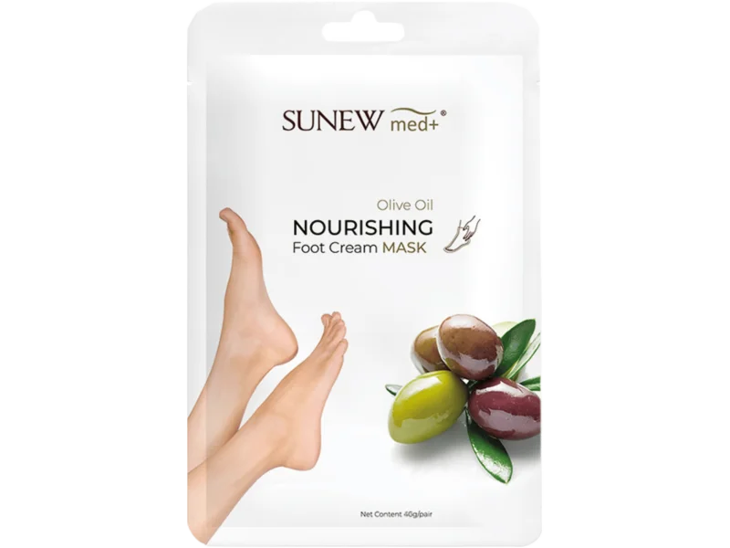 SunewMed+ intensywnie odmładzająca i nawilżająca maska do stóp z olejkiem jojoba i oliwą z oliwek