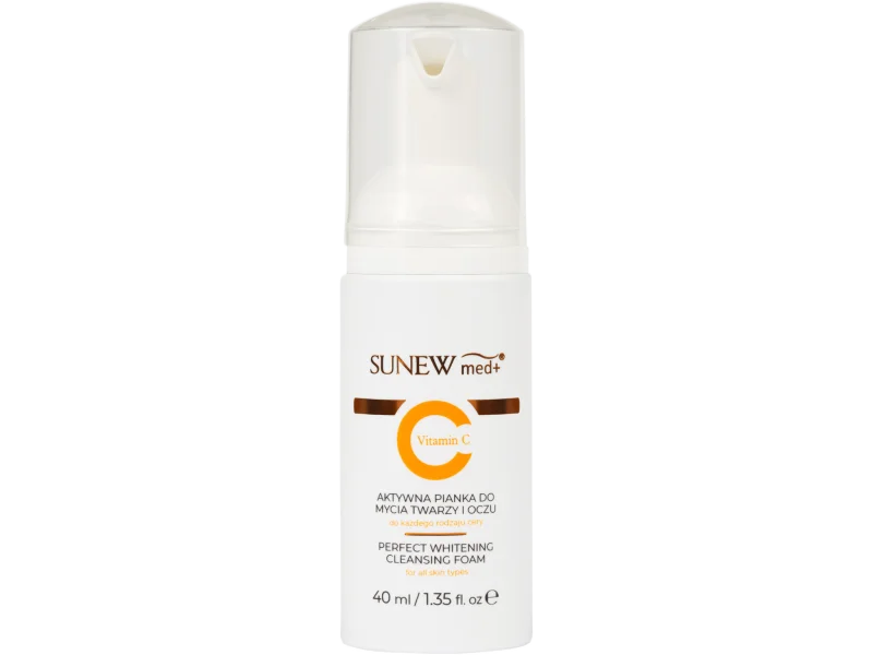 SunewMed+ Vitamin C, aktywna do mycia twarzy i oczu, pianka