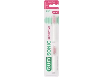 Zdjęcie produktu Sunstar GUM Sonic Sensitive wymienne główki do szczoteczki sonicznej, końcówka wymienna