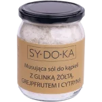 Sydoka musująca sól do kąpieli z glinką żółtą, grejpfrutem i cytryną, sól lecznicza