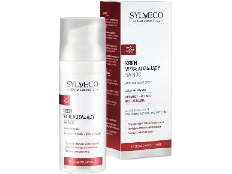 Sylveco Dermo przeciw zmarszczkom krem wygładzający do twarzy na noc