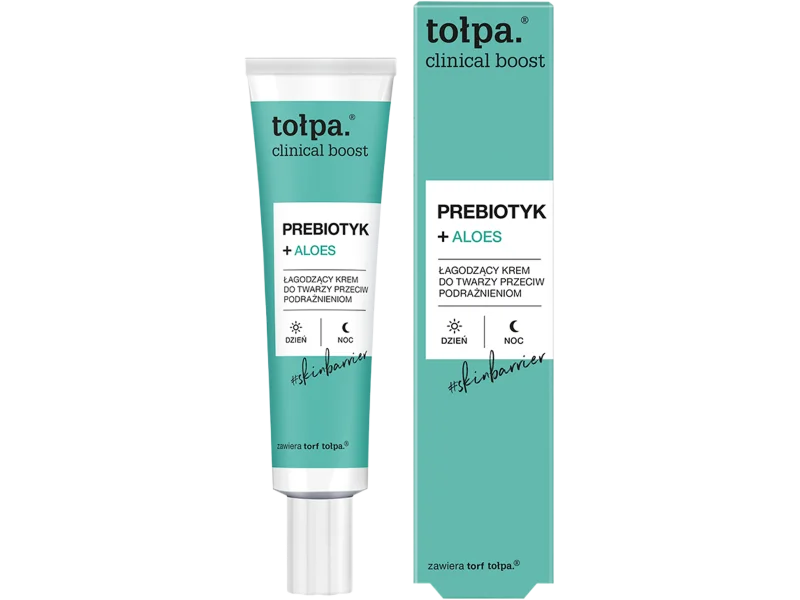 Tołpa Clinical Boost Prebiotyki + Aloes łagodzący przeciw podrażnieniom, krem
